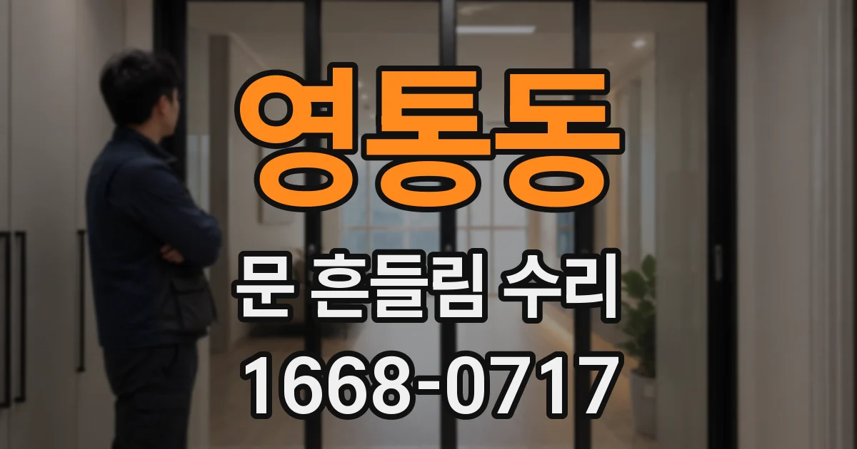영통동 문 흔들림 수리