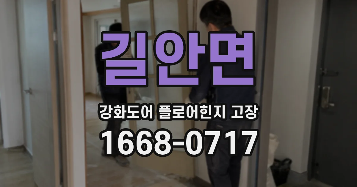 길안면 강화도어 플로어힌지 고장