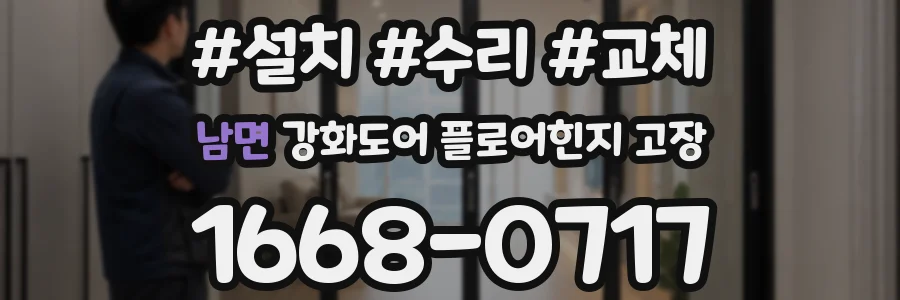 남면 강화도어 플로어힌지 고장