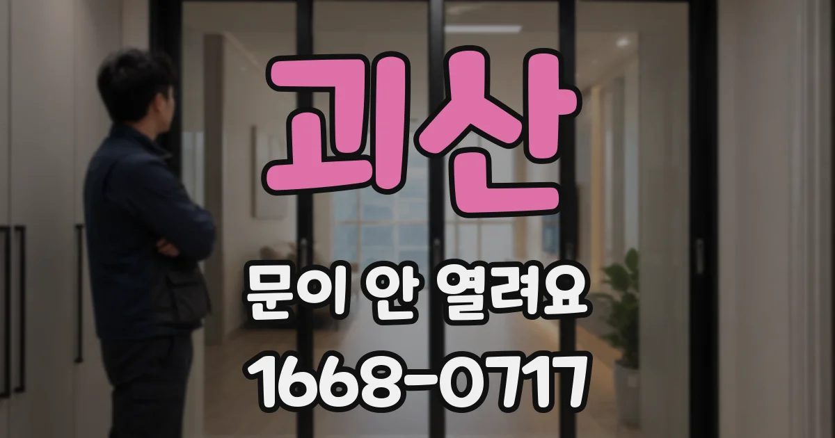 괴산 문이 안 열려요