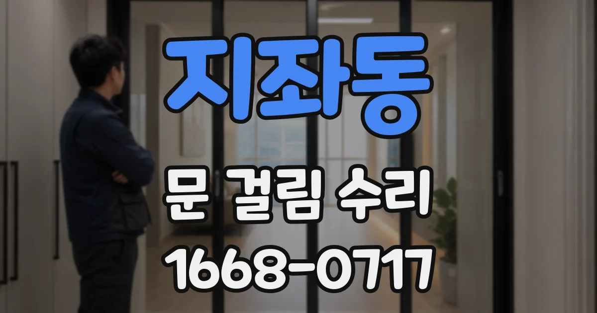 지좌동 문 걸림 수리