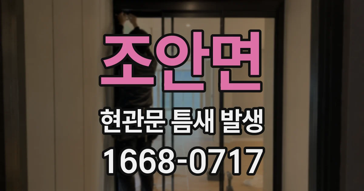 조안면 현관문 틈새 발생