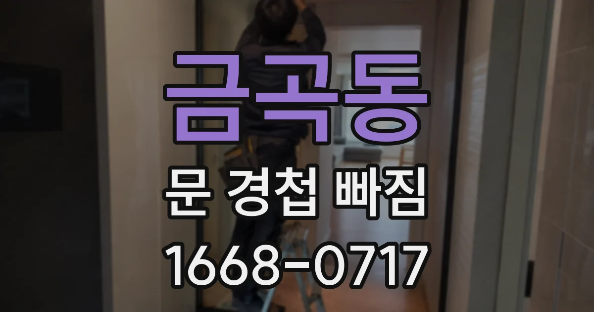 금곡동 문 경첩 빠짐