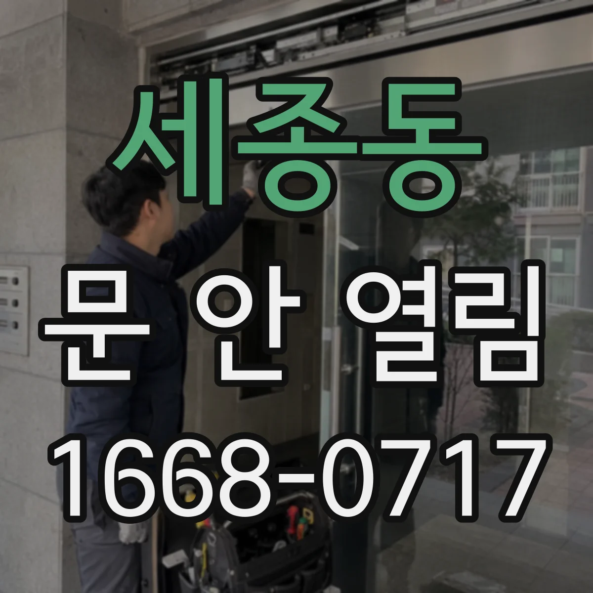 세종동 문 안 열림