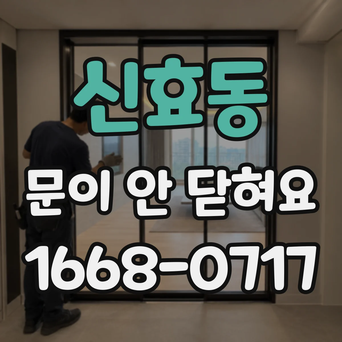 신효동 문이 안 닫혀요