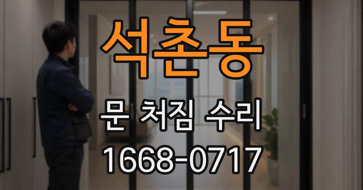 석촌동 문 처짐 수리
