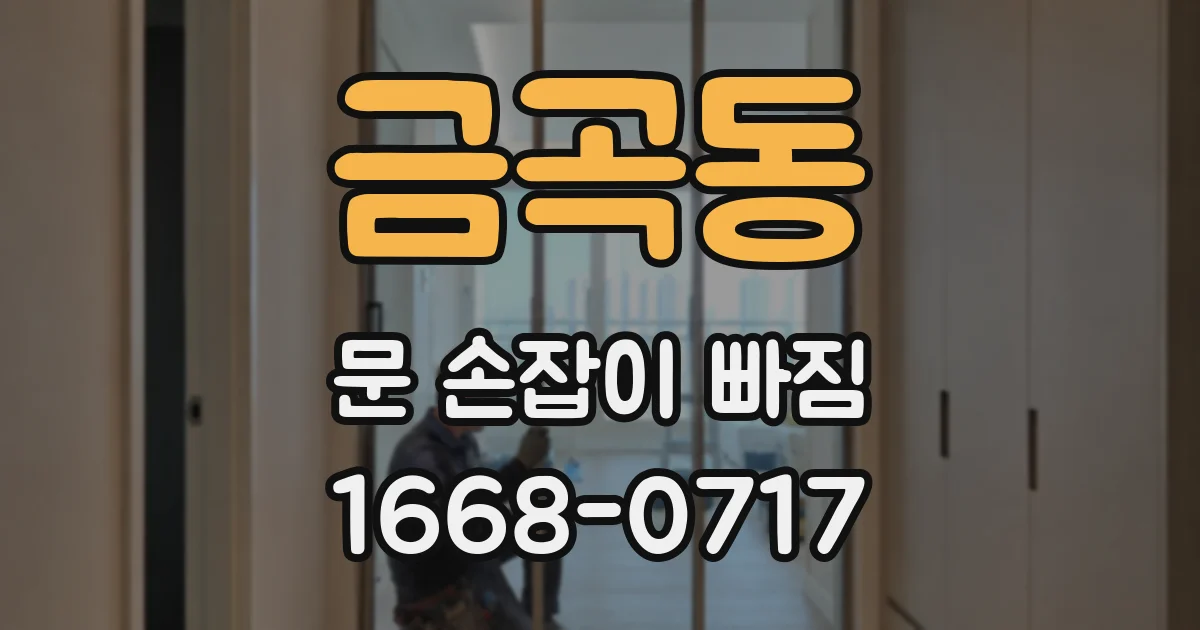 금곡동 문 손잡이 빠짐