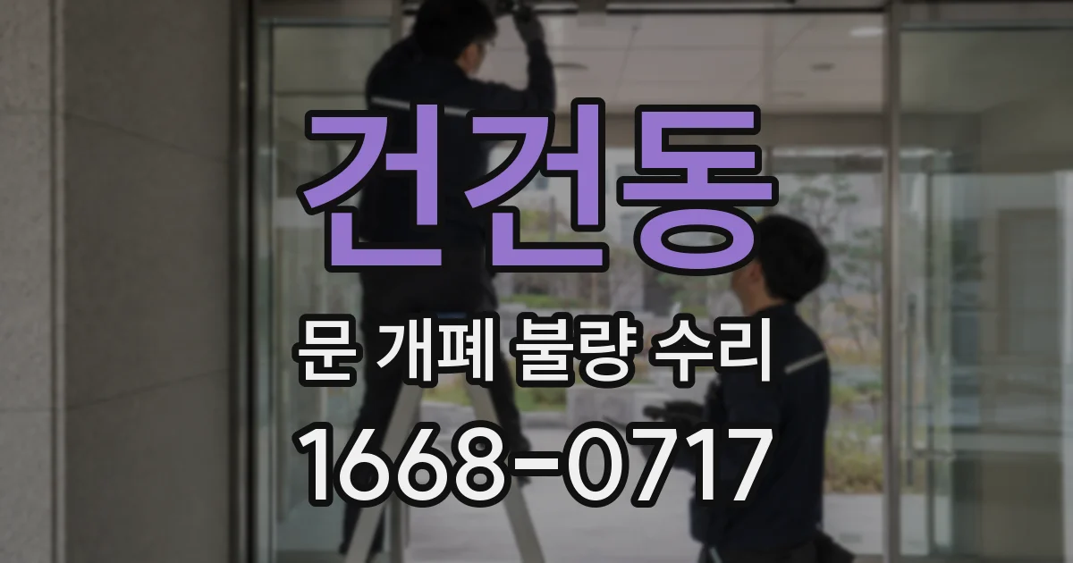 건건동 문 개폐 불량 수리