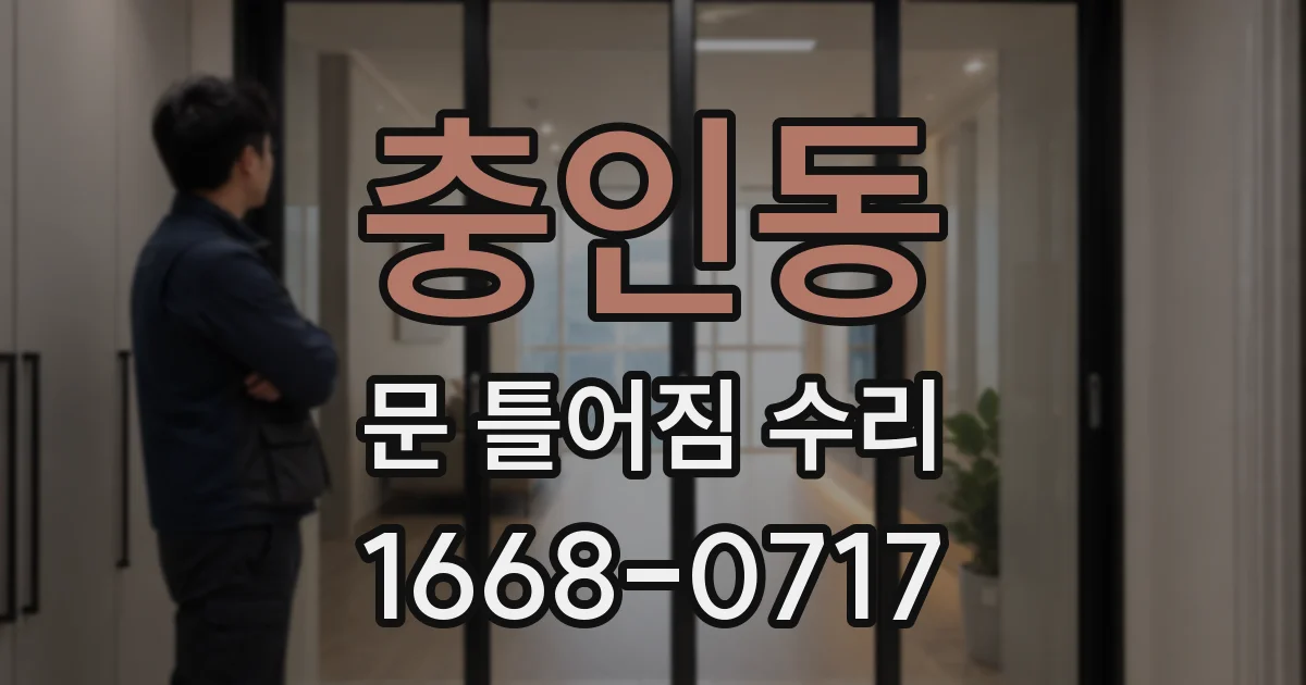 충인동 문 틀어짐 수리