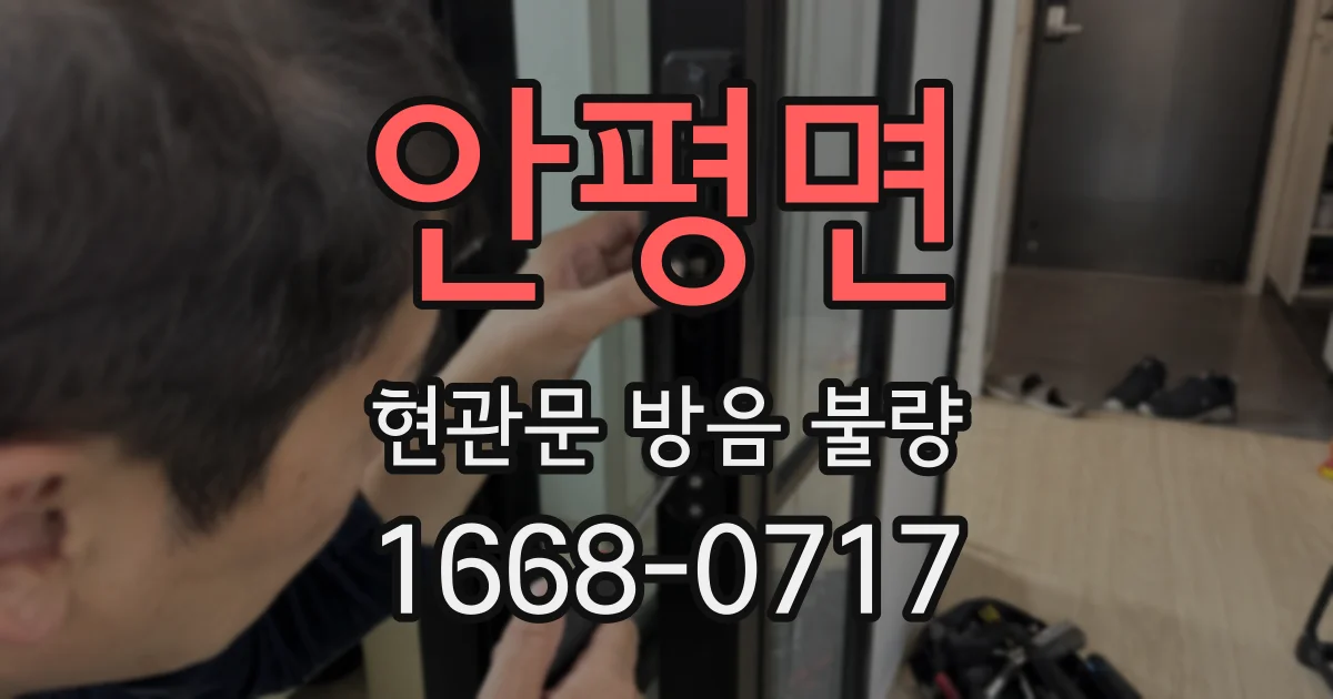 안평면 현관문 방음 불량