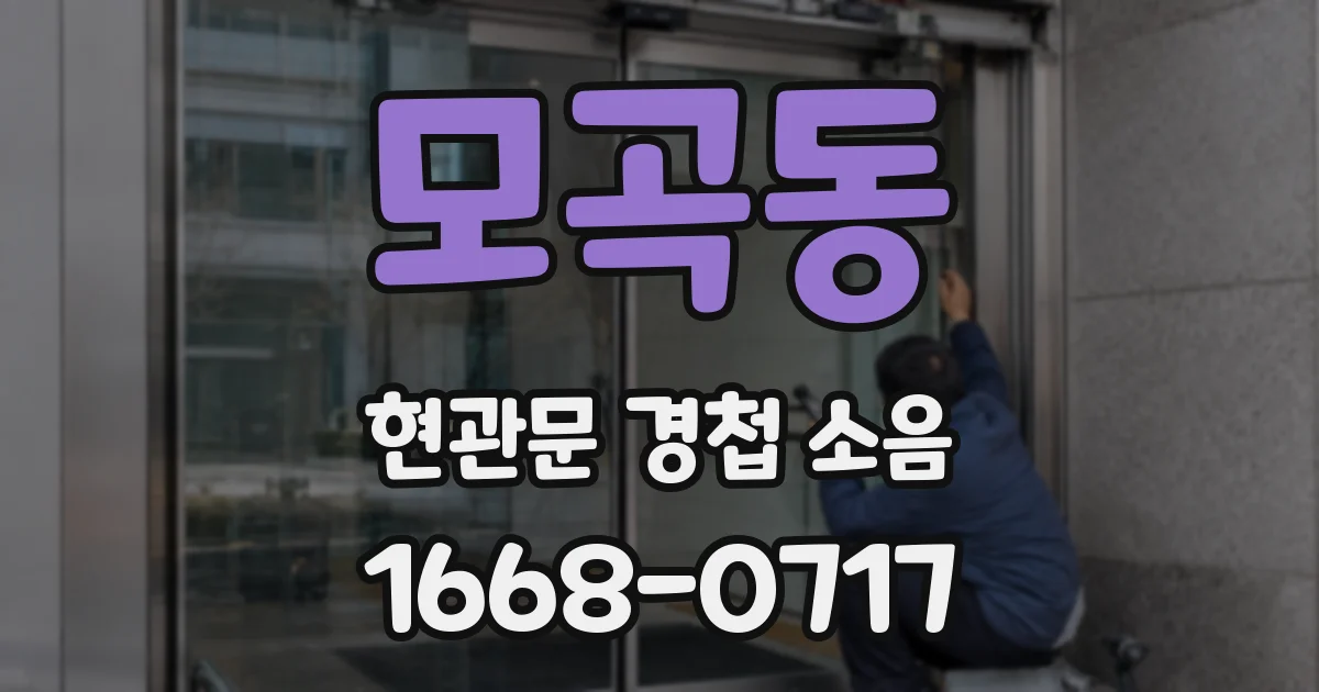 모곡동 현관문 경첩 소음