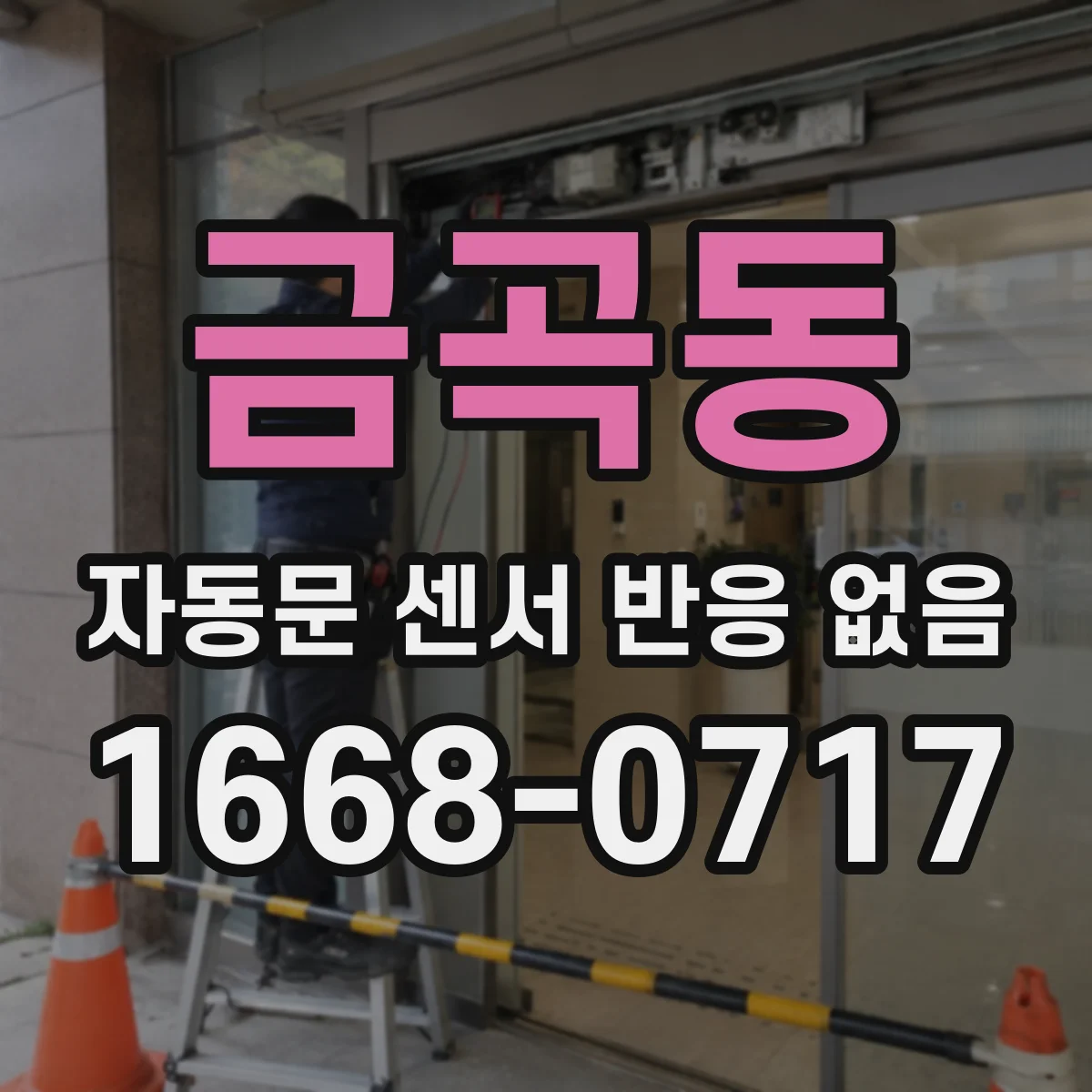 금곡동 자동문 센서 반응 없음