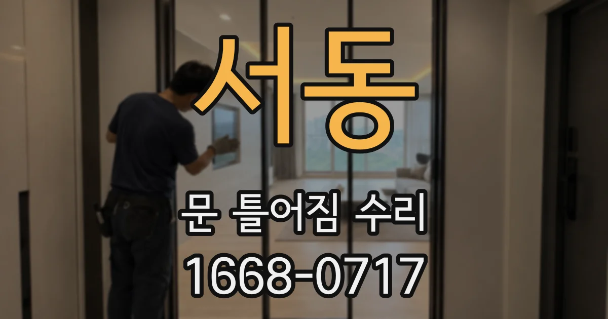 서동 문 틀어짐 수리