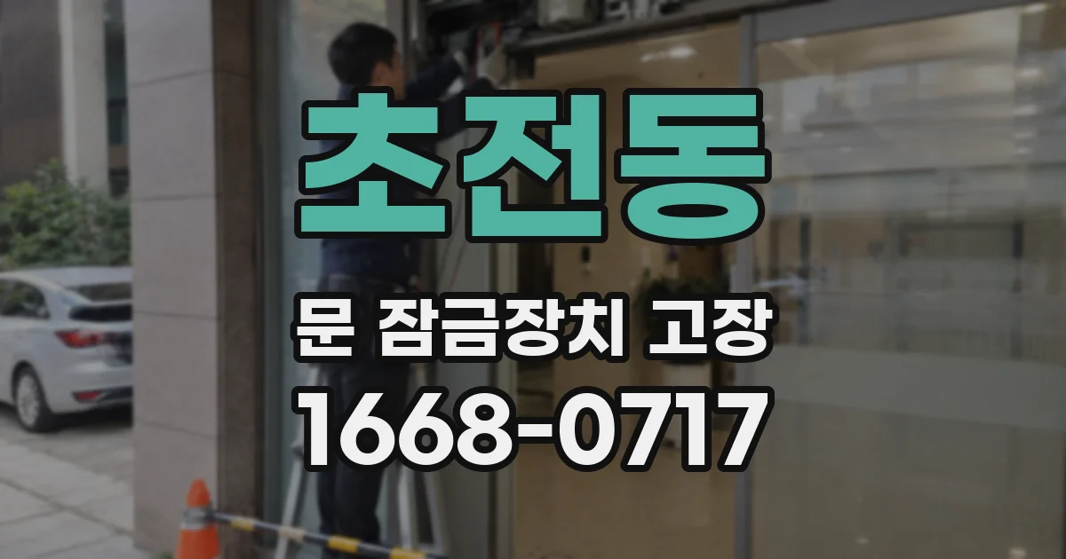 초전동 문 잠금장치 고장