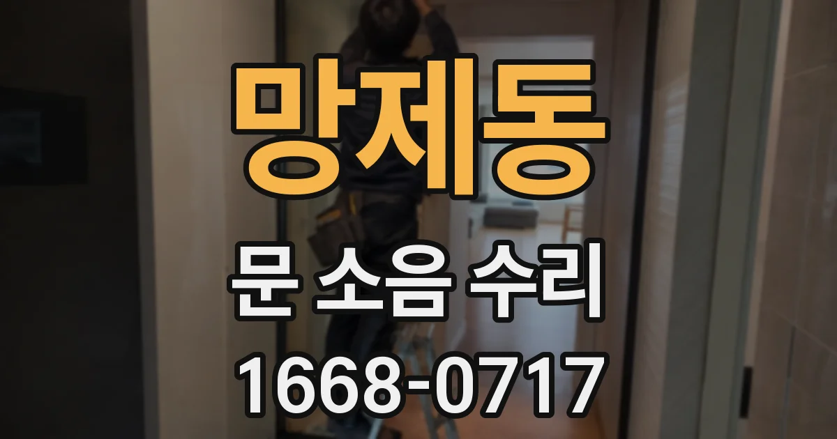망제동 문 소음 수리