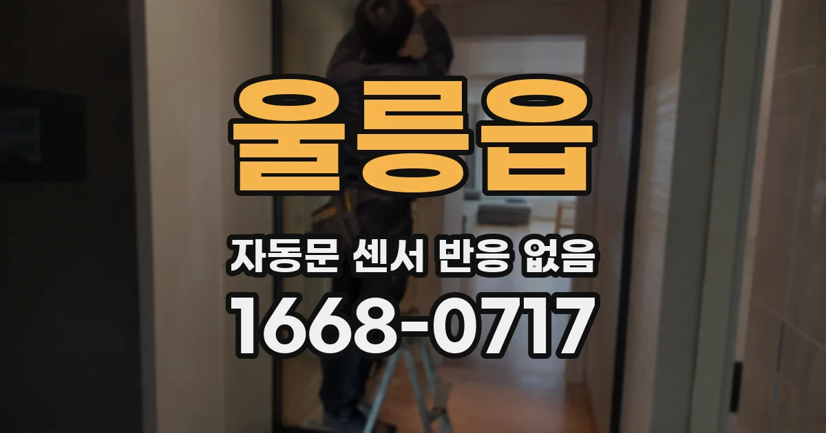 울릉읍 자동문 센서 반응 없음
