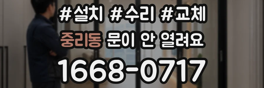 중리동 문이 안 열려요