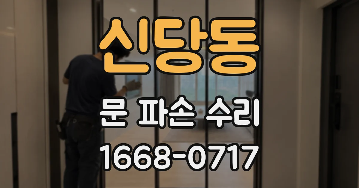 신당동 문 파손 수리