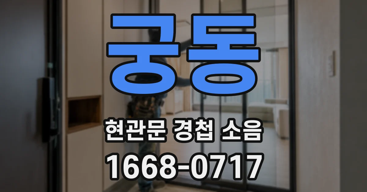 궁동 현관문 경첩 소음