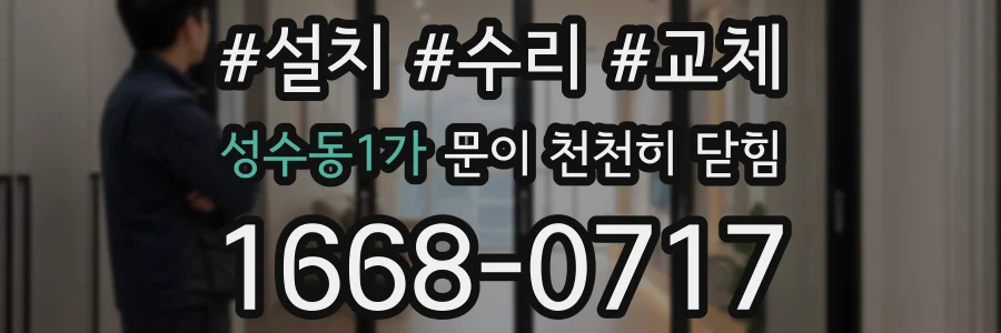 성수동1가 문이 천천히 닫힘