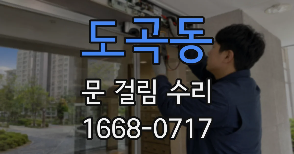 도곡동 문 걸림 수리