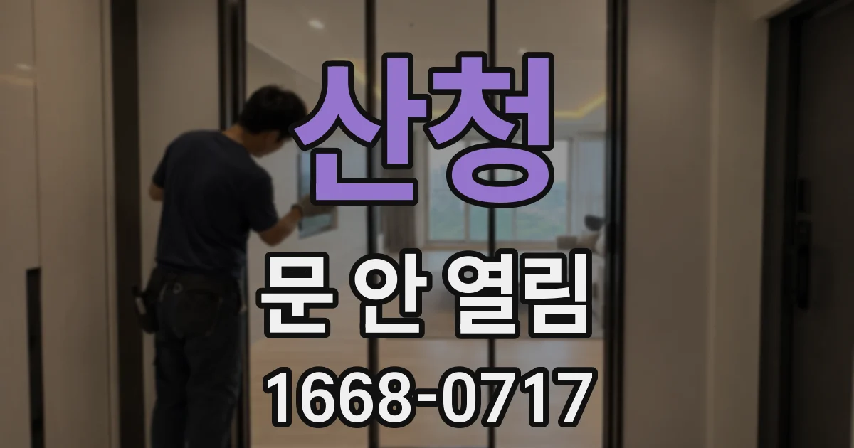 산청 문 안 열림