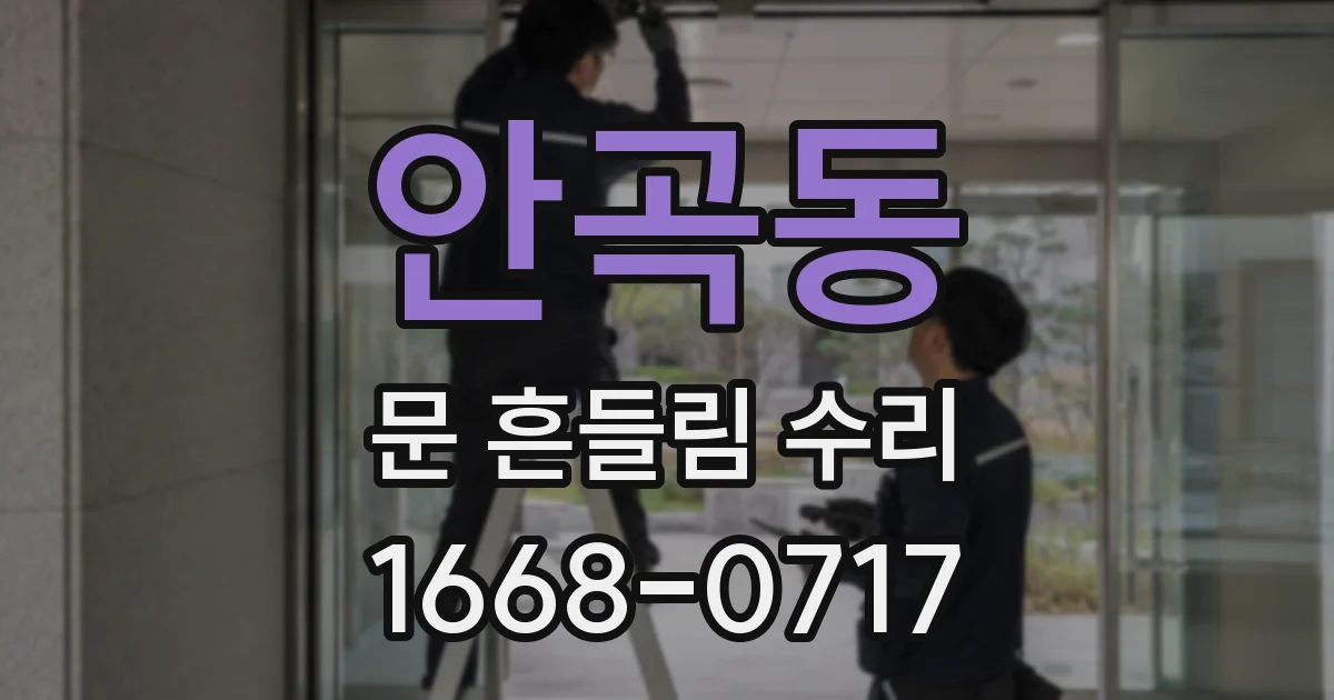 안곡동 문 흔들림 수리
