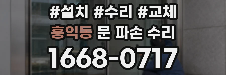홍익동 문 파손 수리