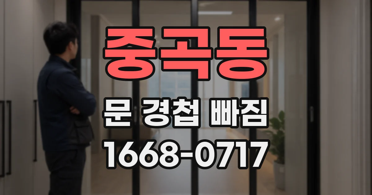 중곡동 문 경첩 빠짐