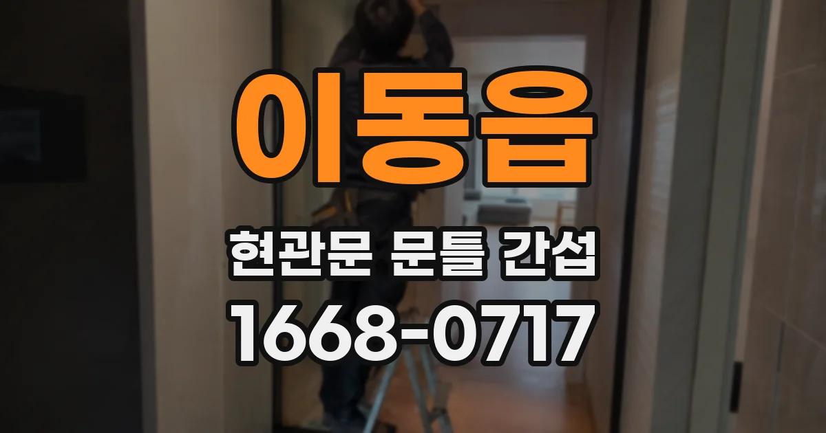 이동읍 현관문 문틀 간섭