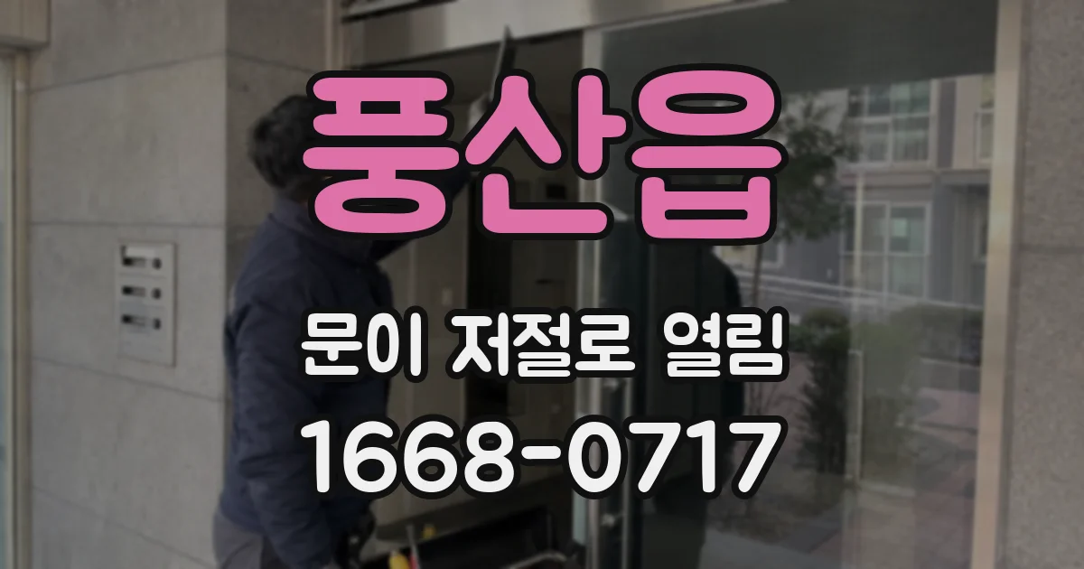 풍산읍 문이 저절로 열림