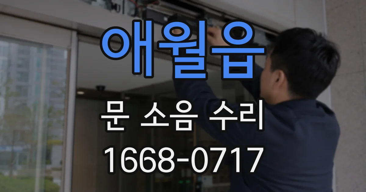 애월읍 문 소음 수리