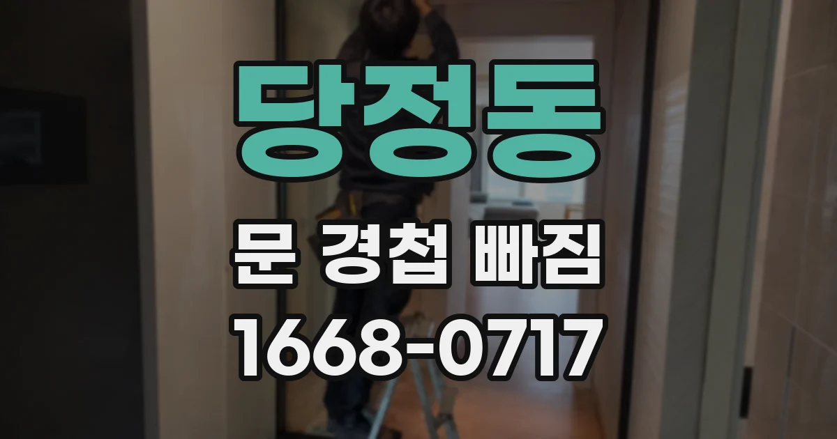당정동 문 경첩 빠짐