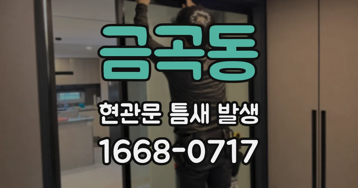 금곡동 현관문 틈새 발생