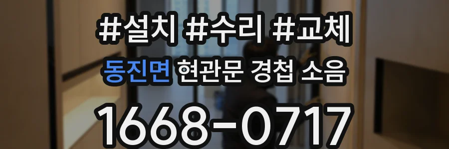 동진면 현관문 경첩 소음