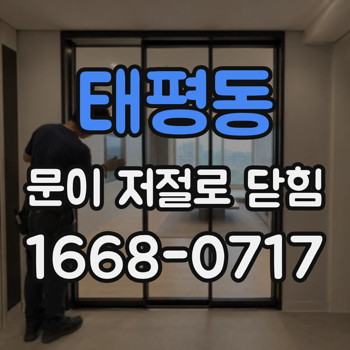 태평동 문이 저절로 닫힘