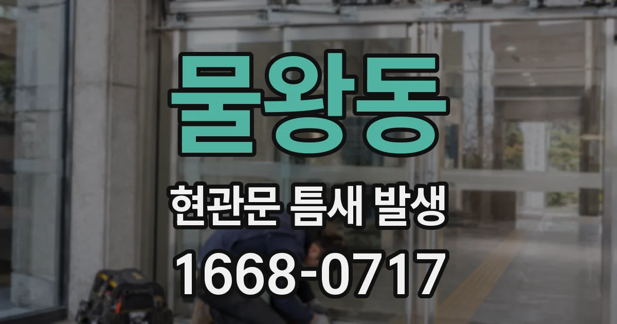 물왕동 현관문 틈새 발생