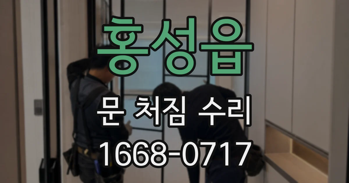 홍성읍 문 처짐 수리