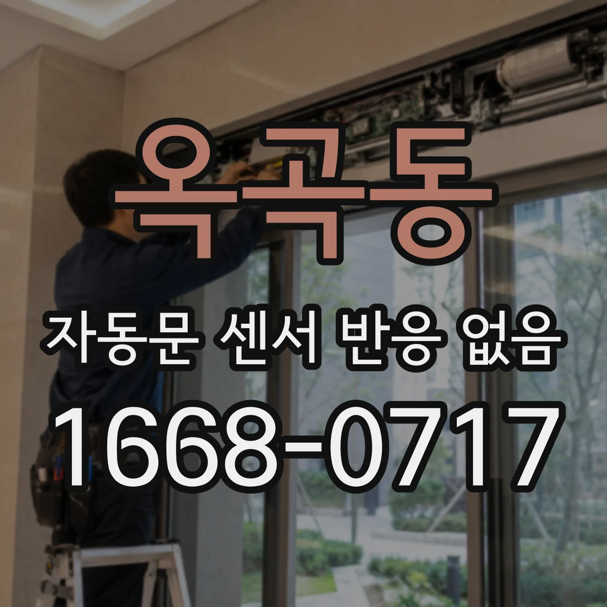 옥곡동 자동문 센서 반응 없음