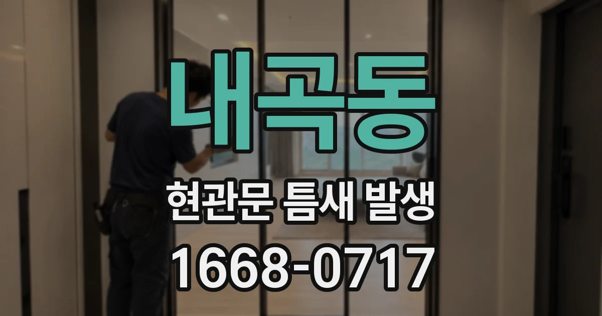 내곡동 현관문 틈새 발생