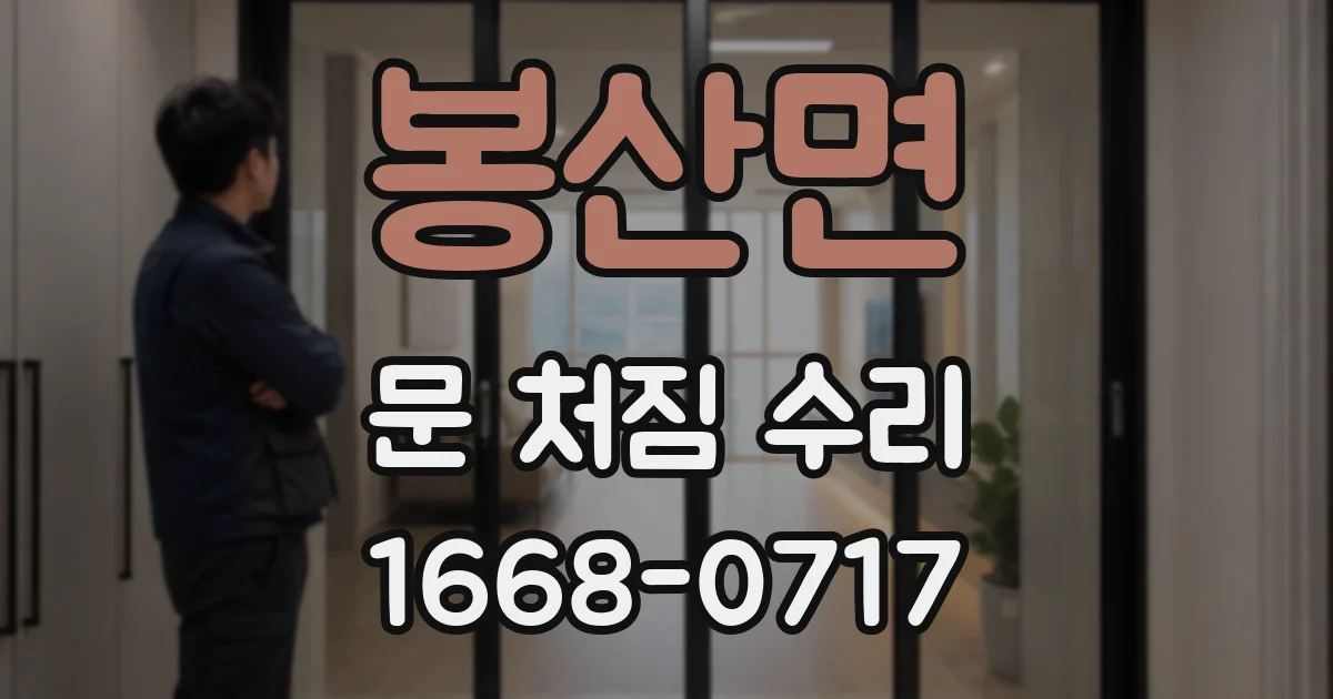 봉산면 문 처짐 수리