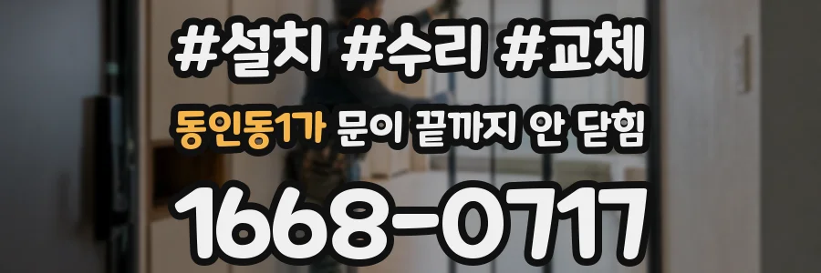 동인동1가 문이 끝까지 안 닫힘