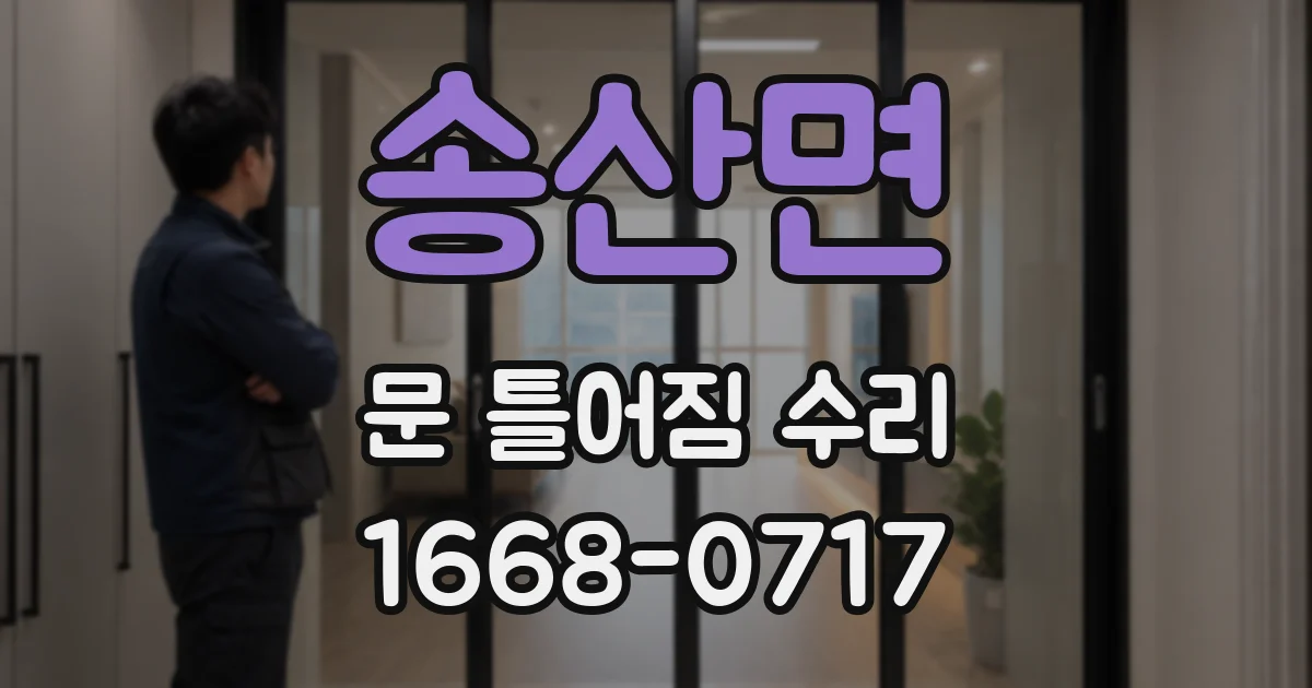 송산면 문 틀어짐 수리