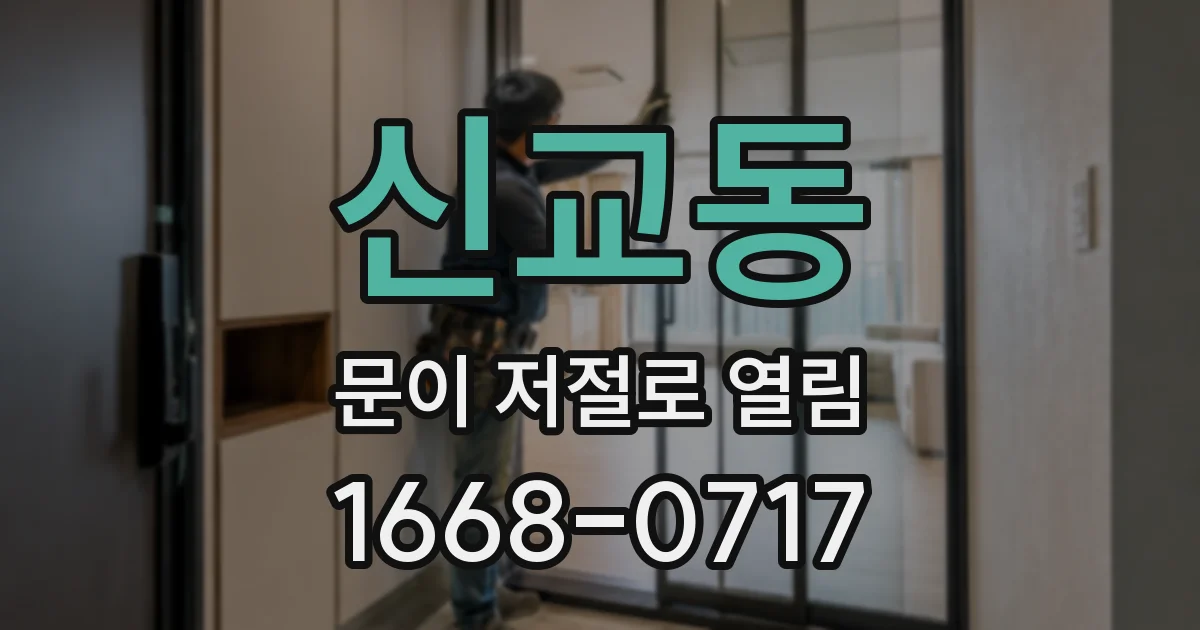 신교동 문이 저절로 열림