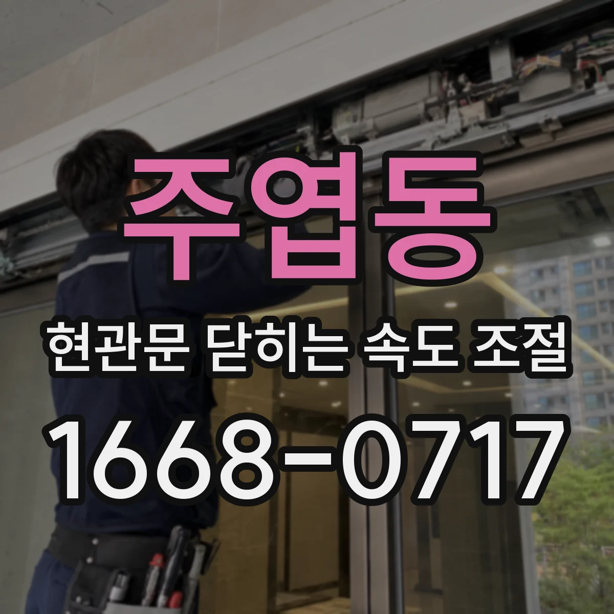 주엽동 현관문 닫히는 속도 조절