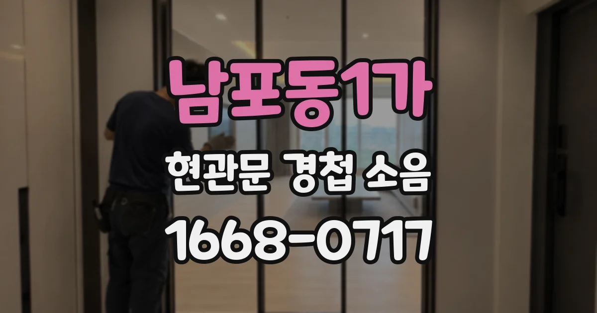 남포동1가 현관문 경첩 소음