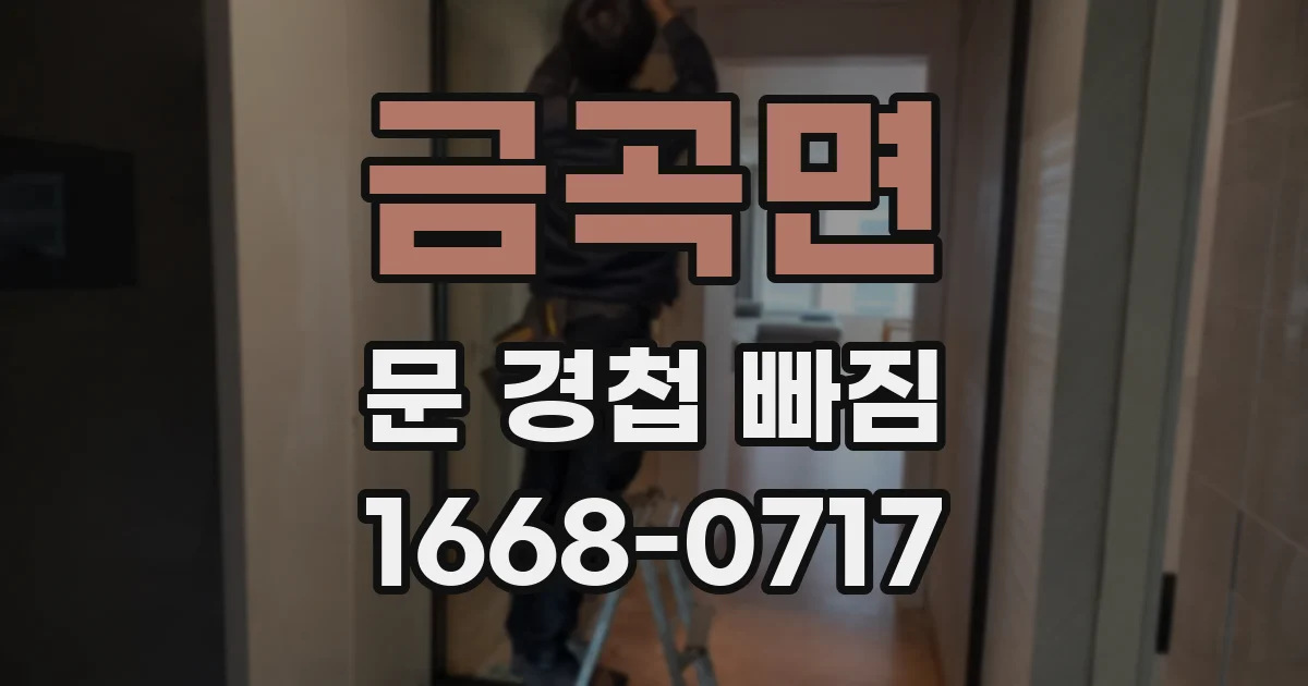 금곡면 문 경첩 빠짐