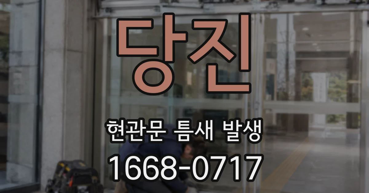 당진 현관문 틈새 발생