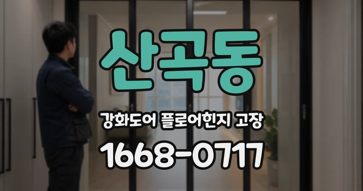 산곡동 강화도어 플로어힌지 고장