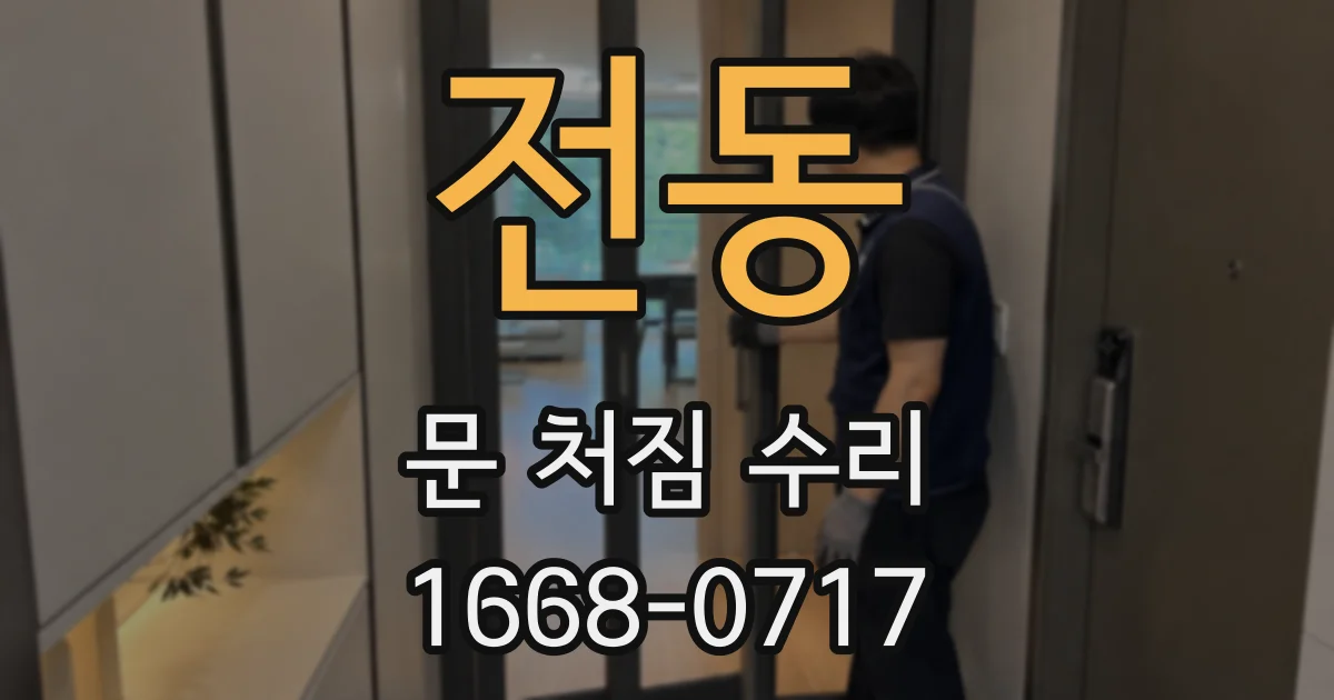 전동 문 처짐 수리